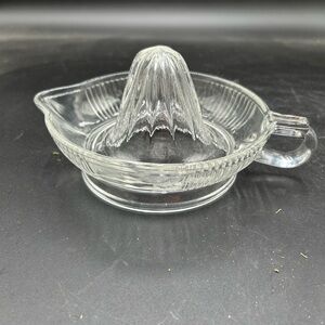 Vintage glass juicer reamer